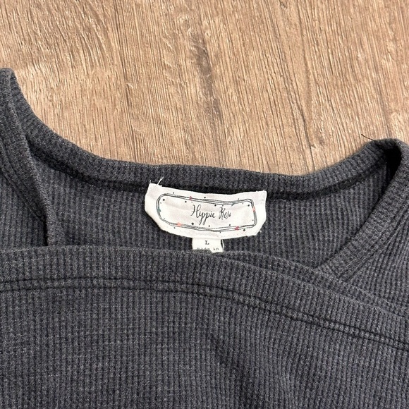 Hippie Rose Button Cropped Top - Picture 3 of 3